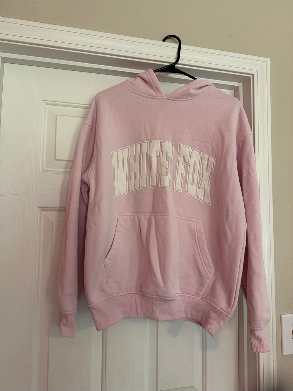 Pink white fox Logo Hoodie - Women's Pullover